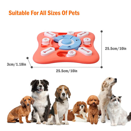Interactief Puzzelspeelgoed voor Honden | IQ-Training met Snackbeloning | Stimuleert Mentale Scherpte en Voorkomt Verveling | Geschikt voor Alle Hondenmaten