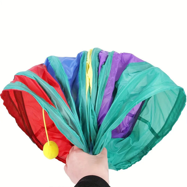 Opvouwbare Katten Tunnel | Ademend Speelgoed voor Binnen | Loud Paper Material | Polyester | Huisdieren Accessoire | Katzenspeelgoed | Zhejiang China | Geschikt voor Interactief Spel | Merk NoEnName_Null