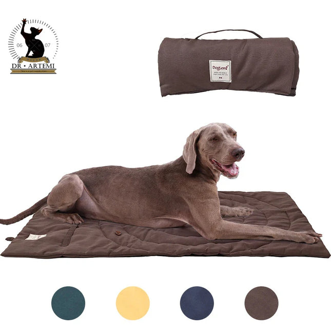Vouwbare en waterdichte polyester hondenmat, absorberend, 65x95 cm | Ideaal voor auto en reizen | Licht en draagbaar