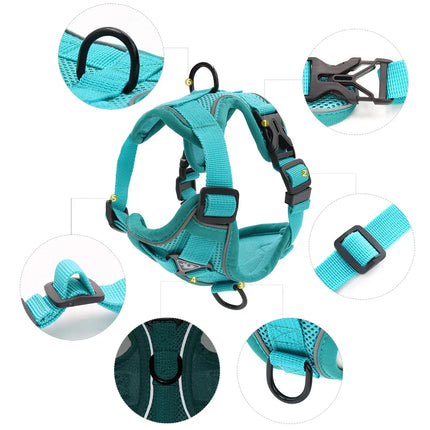 PawSecure | Veilig en Comfortabel Buitenharnas voor Honden en Katten | Reflecterend en Ademend Mesh | Verschillende Maten en Kleuren