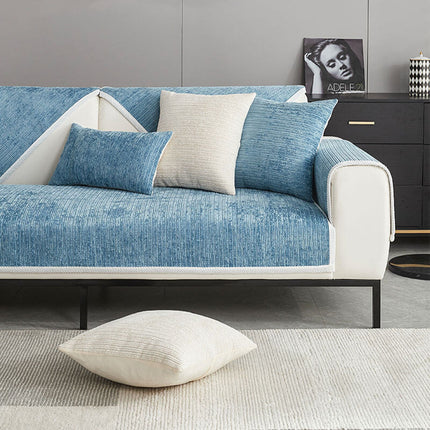 Bobby | Luxe Bankenbescherming Antikras | Geweven Streepontwerp | Wasbaar Chenille | Antislip Onderzijde | Voor Huishoudens met Huisdieren