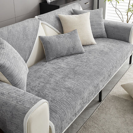 Bobby | Luxe Bankenbescherming Antikras | Geweven Streepontwerp | Wasbaar Chenille | Antislip Onderzijde | Voor Huishoudens met Huisdieren