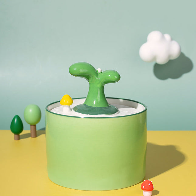 Automatische Keramische Waterdispenser voor Katten | Milieuvriendelijke Stille Drinkfontein | Dubbele Filtratie en pH-balans | Inclusief Pomp en Filter | Verkrijgbaar in Maten S en L