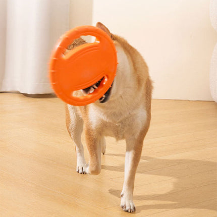 Duurzame Speel Frisbee | Rubber | Aerodynamisch Ontwerp | Zacht voor Tanden | Voor Apporteerspelletjes | Geschikt voor Binnen en Buiten