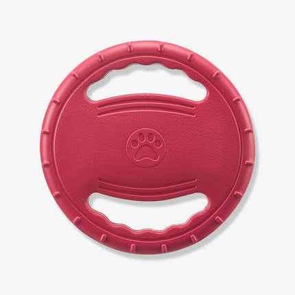 Duurzame Speel Frisbee | Rubber | Aerodynamisch Ontwerp | Zacht voor Tanden | Voor Apporteerspelletjes | Geschikt voor Binnen en Buiten