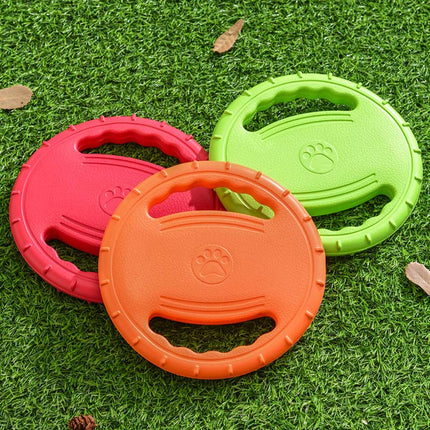 Duurzame Speel Frisbee | Rubber | Aerodynamisch Ontwerp | Zacht voor Tanden | Voor Apporteerspelletjes | Geschikt voor Binnen en Buiten