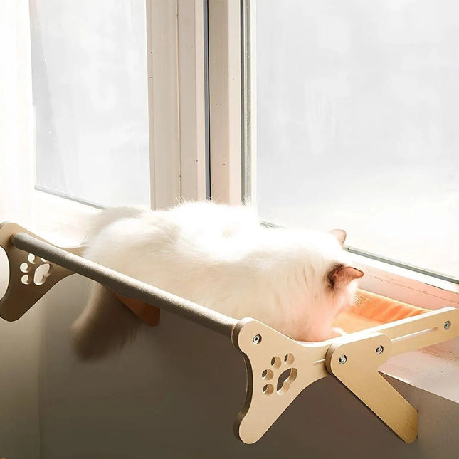 Sunny Spot Bed | Ruim Kattenligbed met Zuignappen voor het Raam