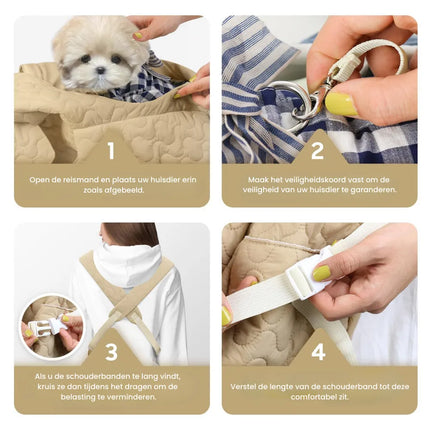 TrailPaws Carrier | Extra grote waterdichte hondendraagtas met lichtgewicht ontwerp