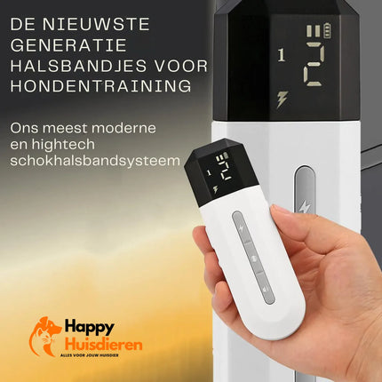 TrainPro | Collar de adiestramiento ergonómico con control remoto | Apto para perros | 3 modos | Resistente al agua | Alcance de 400 m | Para perros de 4 a 50 kg | Para un mejor adiestramiento y obediencia | Comunicación clara