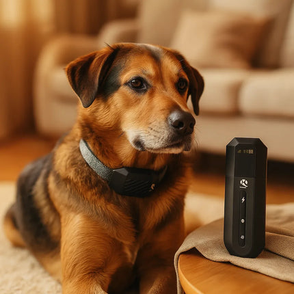 TrainPro | Collar de adiestramiento ergonómico con control remoto | Apto para perros | 3 modos | Resistente al agua | Alcance de 400 m | Para perros de 4 a 50 kg | Para un mejor adiestramiento y obediencia | Comunicación clara