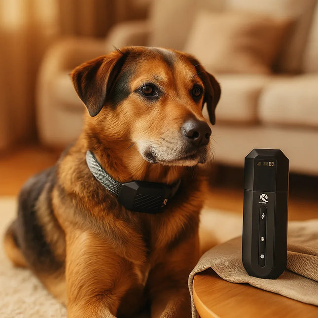 TrainPro | Collar de adiestramiento ergonómico con control remoto | Apto para perros | 3 modos | Resistente al agua | Alcance de 400 m | Para perros de 4 a 50 kg | Para un mejor adiestramiento y obediencia | Comunicación clara