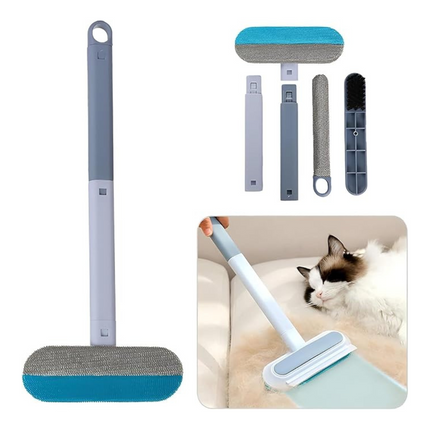 Pet Hair Remover | Suitable for Furniture & Clothing | Reusable & Eco-Friendly | Battery-Free | Sustainable Design | 4-in-1 Tool