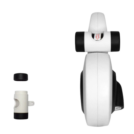 Intrekbare Hondenriem 5m | Ingebouwde LED Zaklamp | Inclusief Poepzakjesdispenser | Veilig Wandelen | Kunststof en Nylon | Geschikt voor Alle Hondenmaten | Wit
