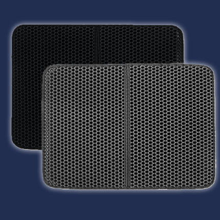 PetPurity Honingraat Kattenbakmat | Antislip EVA mat voor kattenbak | Vangt kattenbakvulling op | Waterdicht | Makkelijk schoon te maken | Diverse maten en en