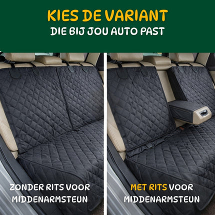 Waterdichte Honden Autodeken | Achterbank Bescherming | 600D Oxford Materiaal | Universele Pasvorm | Antislip Onderzijde | Zijkant Bescherming