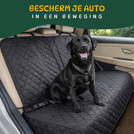 Waterdichte Honden Autodeken | Achterbank Bescherming | 600D Oxford Materiaal | Universele Pasvorm | Antislip Onderzijde | Zijkant Bescherming