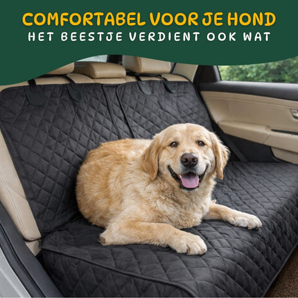 Waterdichte Honden Autodeken | Achterbank Bescherming | 600D Oxford Materiaal | Universele Pasvorm | Antislip Onderzijde | Zijkant Bescherming