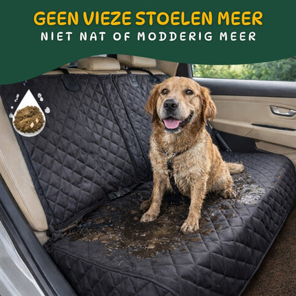 Waterdichte Honden Autodeken | Achterbank Bescherming | 600D Oxford Materiaal | Universele Pasvorm | Antislip Onderzijde | Zijkant Bescherming
