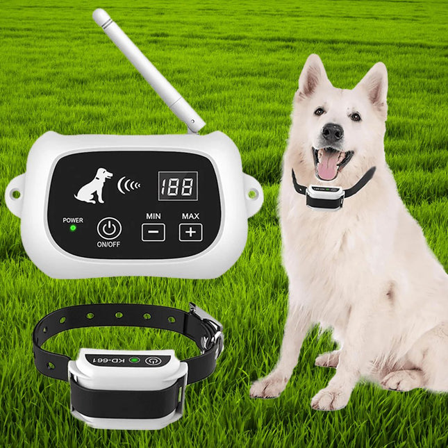 BoundlessBuddy | Draadloos omheiningssysteem voor honden | Instelbare veilige zones | Oplaadbare en waterdichte halsband | Geschikt voor elk type tuin of erf