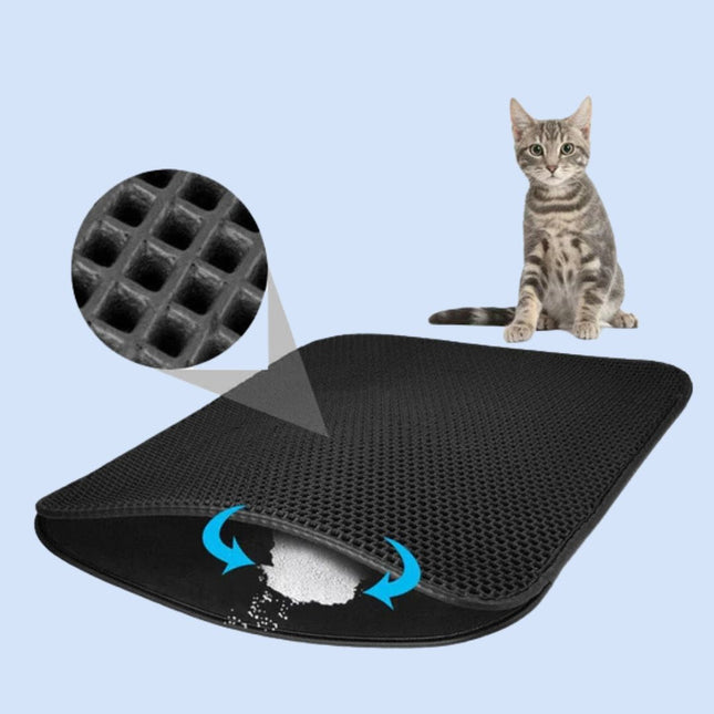LitterGuard kattenbakmat | Milieuvriendelijk EVA-schuim | Opvang verspreide kattenbakvulling | Zacht & waterdicht | Gemakkelijk schoon te maken