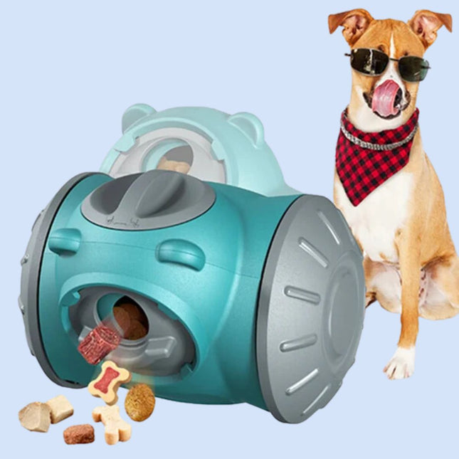 PlayPaws interactieve hondenpuzzel feeder | Hondenspeelgoed voor mentale stimulatie | Vertraagt eetmoment en voorkomt verveling binnenshuis | Duurzaam en veilig ontwerp voor elke hond