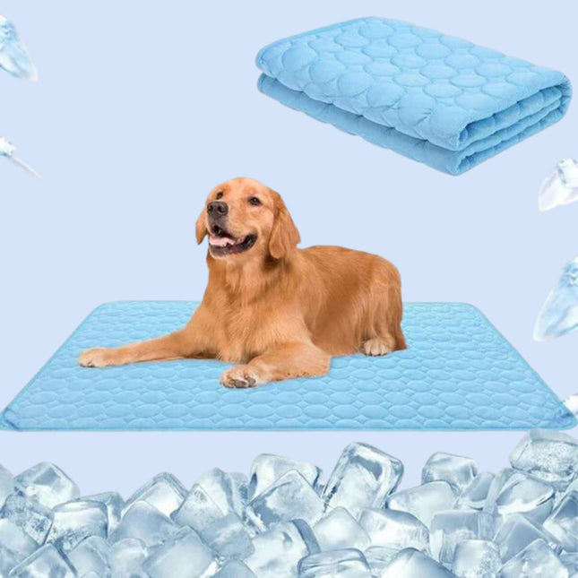 FrostPaw koelmat voor huisdieren | Zelfkoelende mat zonder gel of giftige stoffen | Directe verkoeling voor hond en kat | Veilig en comfortabel loungen