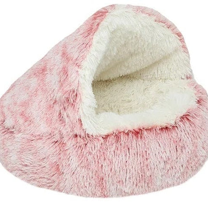 CuddleCloud comfortabel huisdierenbed | Zacht lang pluche hondenmand en kattenbed | Warm, antislip, wasbaar en opvouwbaar | Diverse maten S-XL | Geschikt voor hond en kat