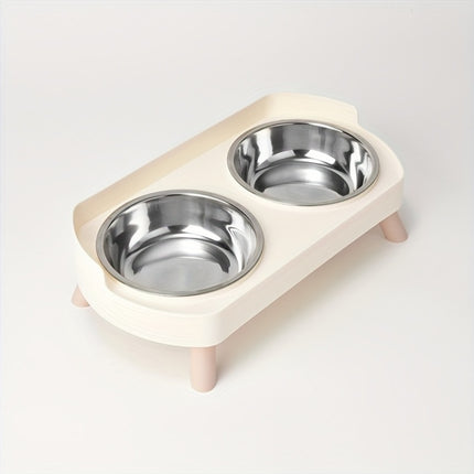 Roestvrijstalen Kattenvoerbak & Waterdispenser