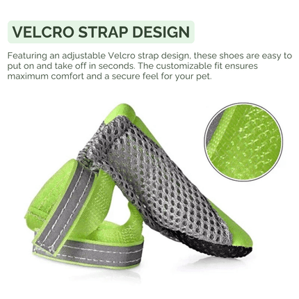 Waterproof, breathable dog shoes | Rain and snow protection | Non-slip sole | Pack of 4