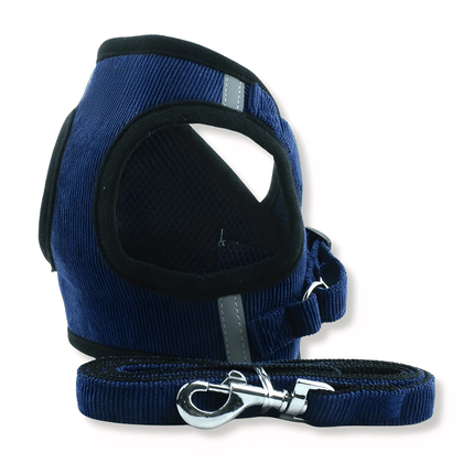 Airluxe | Arnés de terciopelo de lujo para perros | Arnés reflectante transpirable | Diseño fácil de poner | Elegante y cómodo