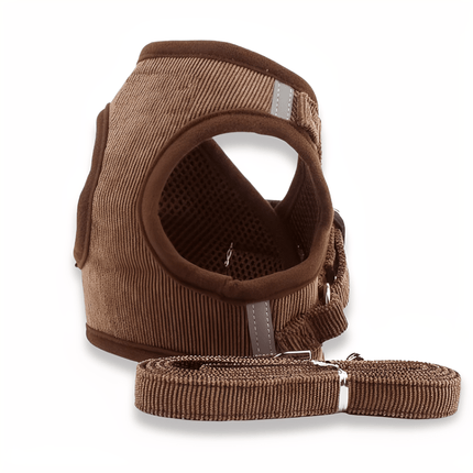 Airluxe | Arnés de terciopelo de lujo para perros | Arnés reflectante transpirable | Diseño fácil de poner | Elegante y cómodo