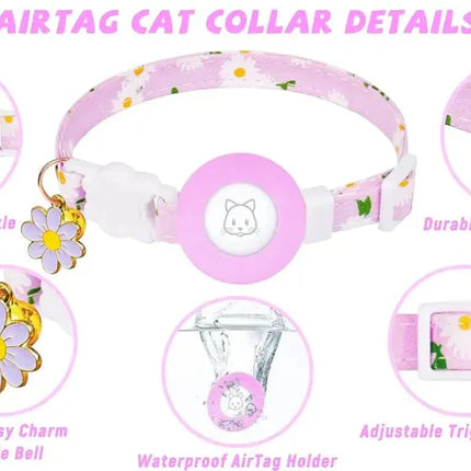 AirTag Kattenhalsband – Veilig, Breakaway & Met Belletje