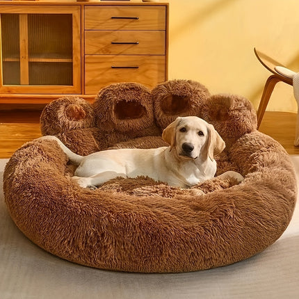 Luna | Luxe Pluche Ligbed | Voor Honden & Katten | Antislip | Wasbaar | Zacht Wintercomfort
