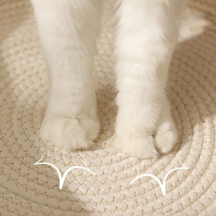Kattenbed rond en zacht | Comfortabel huisdierbed met stevige randen | Hypoallergeen kattenmandje geschikt voor ieder interieur