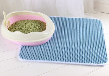PetPurity Honingraat Kattenbakmat | Antislip EVA mat voor kattenbak | Vangt kattenbakvulling op | Waterdicht | Makkelijk schoon te maken | Diverse maten en en