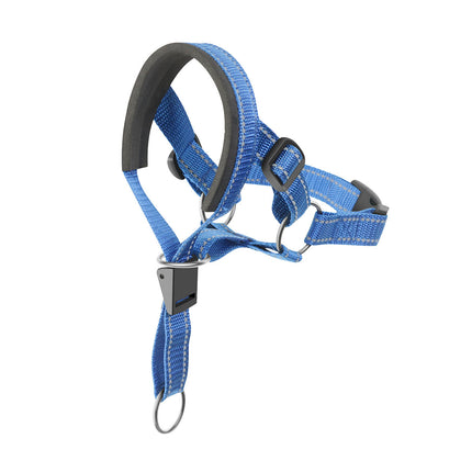 Ademende Nylon Anti-Blaf Snuit met Reflecterende Strips voor Honden | Verstelbare Pasvorm en Snelsluiting | Kleuren: Oranje, Rood, Blauw | Maten: S, M, L, XL
