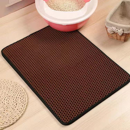PetPurity Honingraat Kattenbakmat | Antislip EVA mat voor kattenbak | Vangt kattenbakvulling op | Waterdicht | Makkelijk schoon te maken | Diverse maten en en