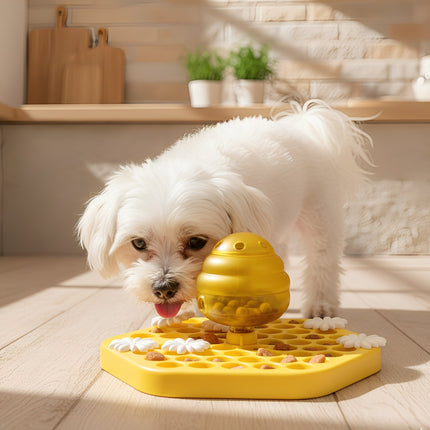 Miska na karmę Buzzl z antypoślizgową powierzchnią | Układanka antypoślizgowa dla psów | Wyzwanie żywieniowe | Stymulacja intelektualna