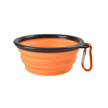 Opvouwbare voerbak voor honden en katten | Duurzaam TPR-rubber | Met karabijnhaak | Compact & lichtgewicht | Ideaal voor onderweg, reizen of wandelingen | Geschikt voor water en voer