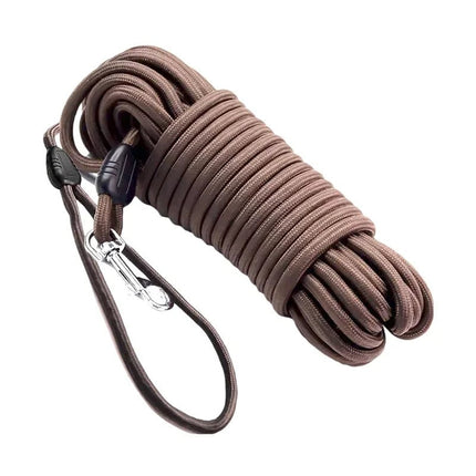Nylon Training Lijn Voor Honden | Lange Lijn 5M 10M 15M | Ergonomisch Handvat | Diverse Kleuren