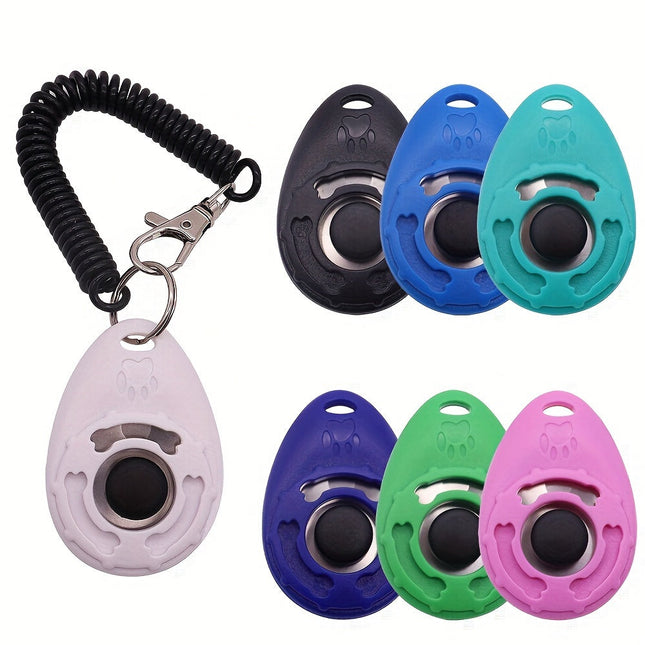 Hondentrainingsknop voor gedragsverbetering | Comfortabele rubberen grip | Eenvoudig in gebruik | Geschikt voor alle honden | Lichtgewicht en compact ontwerp