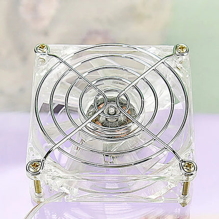 USB-aangedreven Huisdierventilator | Verstelbare Luchtstroom | Compact en Stil | Ideaal voor Reizen en Buitenshuis | 8 cm | Eenvoudige Bevestiging aan Bench of Riem