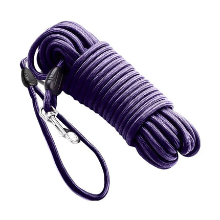 Nylon Training Lijn Voor Honden | Lange Lijn 5M 10M 15M | Ergonomisch Handvat | Diverse Kleuren
