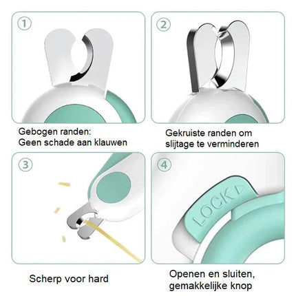 Sibel | Ergonomische Huisdier Nagelverzorgingstool met Ingebouwd Licht en Comfort Grip