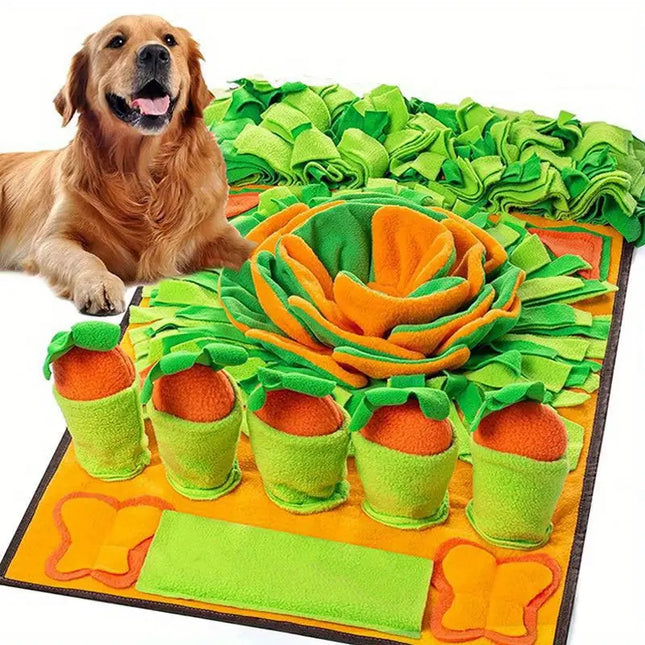 Snuffelmat voor Honden | Stimulerende Eetmat | Zacht en Duurzaam | Gemakkelijk Wasbaar | 80x60 cm | Geschikt voor Alle Rassen en Maten