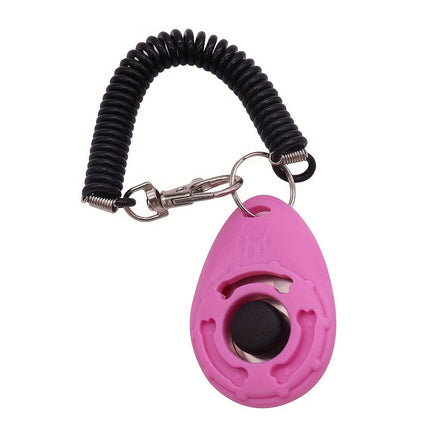 Hondentrainingsknop voor gedragsverbetering | Comfortabele rubberen grip | Eenvoudig in gebruik | Geschikt voor alle honden | Lichtgewicht en compact ontwerp