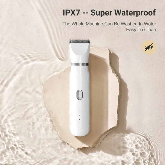 PurrfectTrim huisdier trimset | 4-in-1 stille verzorgingsset | Vachttrimmer en nagelvijl voor hond en kat | Drie verwisselbare trimkoppen | Veilig en geschikt voor alle vachtsoorten