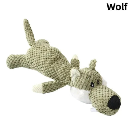 Sterke knuffeldieren honden speelgoed | Duurzame kauwspeeltjes voor actieve honden | Vrolijke dierenontwerpen | Vermindert verveling | Geschikt voor stevige kauwers