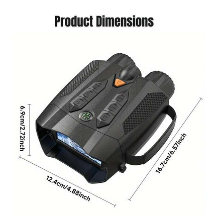 Visione notturna 4K cristallina | Binocolo con ampio schermo | Torcia integrata | Sicurezza e osservazione con visione Ultra HD