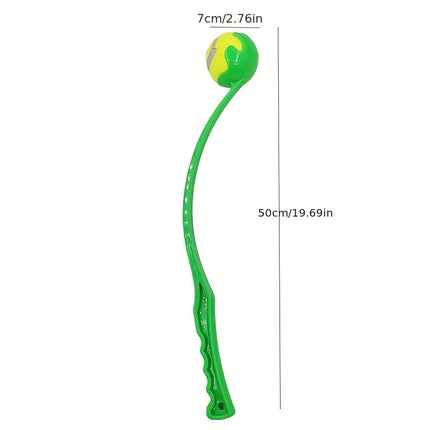 Hondenspeelgoed Launcher | Ergonomisch ontwerp | Ver werpen bal | Duurzaam plastic | 50 cm lang | Geschikt voor alle hondenrassen | Voor actief speel- en trainingsplezier